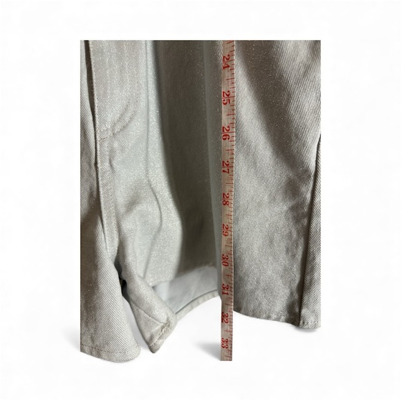 Zara Metallic Shimmer Denim Romper - Picture 5 of 7